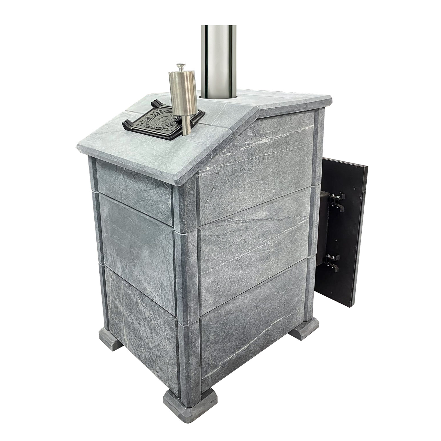 Печь банная УРАЛ 22 Премиум в облицовке из талькохлорита