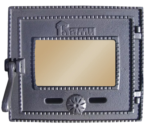 Огнеупорное стекло Robax для дверцы ДТГ-3БС Ками 196х121 Огнеупорное стекло Robax для дверцы ДТГ-3БС Ками 196х121